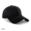 Black Unstructured Heavy Brushed Caps
